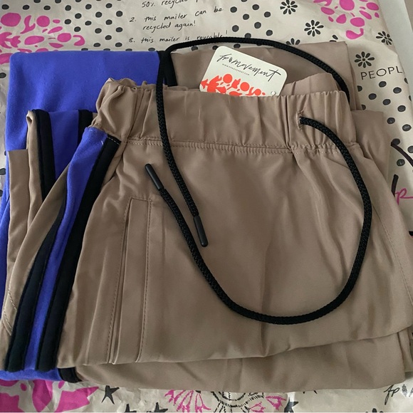 Free People Retro Rider Pants Sandy / Pulse Combo - Picture 7 of 7